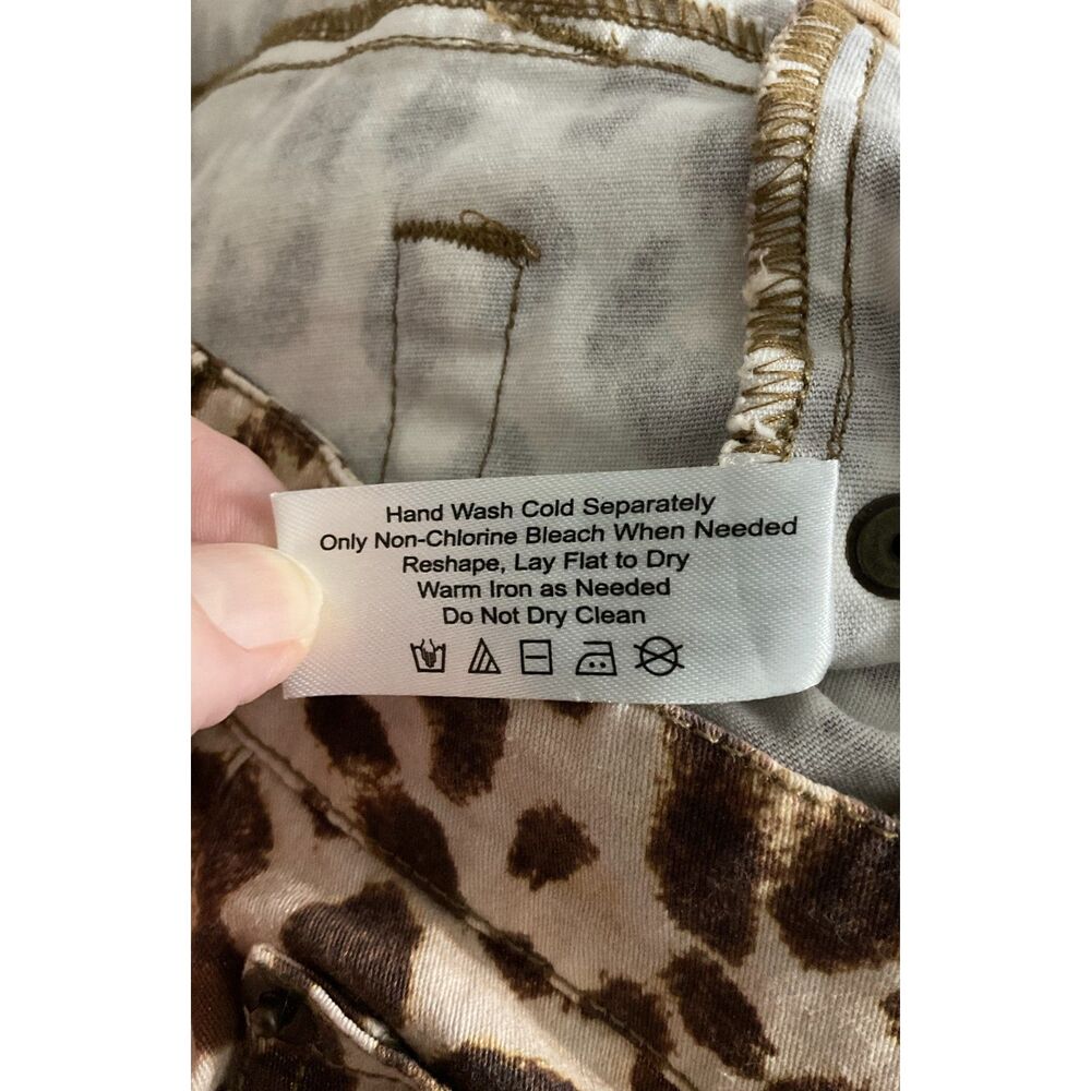 Boston Proper Animal Print Stretch Pants Size 4 - Picture 9 of 10